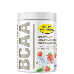 Elit Nutrition - ELIT BCAA 4:1:1 + L-glutamine 400 g Strawberry