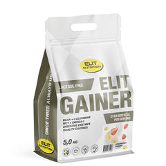 Elit Nutrition - ELIT GAINER - Laktosfri 5000 g Strawberry Banana