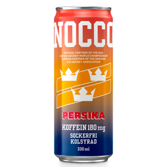 NOCCO - 24 st NOCCO BCAA Flak 330 ml - Persika LIMITED EDITION