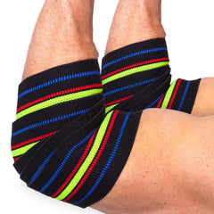Elbow Wraps Pro 1,3 m, black/blue-red-yellow