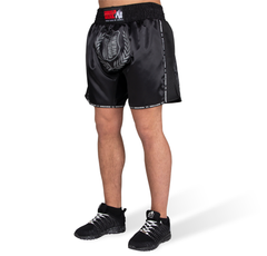 Murdo Muay Thai / Kickboxing Shorts, black/grey camo