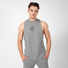 Cisco Drop Armhole Tank Top, grey/black