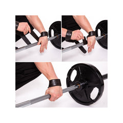 Padded Leather Lifting Straps, braun