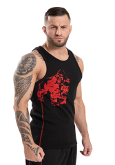 Monterey Tank Top, black/red