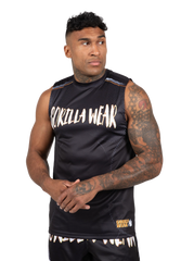 Clayton Tank Top, black/gold