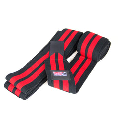 GW Knee Wraps 2 m, black/red