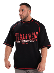 Finley Oversized T-Shirt, black/red