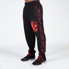 Buffalo Old School Workout Pants, black/red