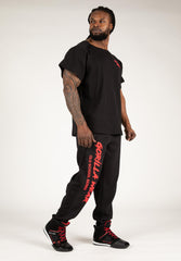 Augustine Old School Pants, black/red