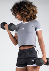 New Orleans Cropped T-Shirt, grey