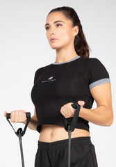 New Orleans Cropped T-Shirt, black