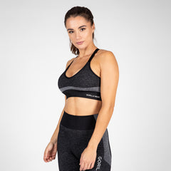Selah Seamless Sports Bra, black