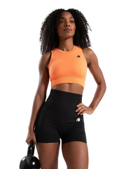 Olivia Seamless Crop Top, peach