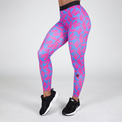 Colby Leggings, blue/pink