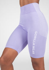 Selah Seamless Cycling Shorts, lilac