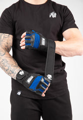 Dallas Wrist Wraps Gloves, black/blue