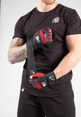 Dallas Wrist Wraps Gloves, black/red
