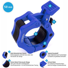 Jaw Lock 50 mm, blue