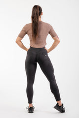 High Waist Bubble Butt Lifting Pants, black