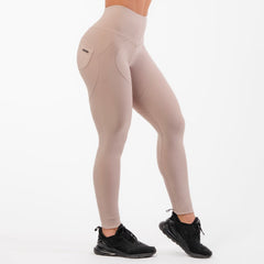 High Waist Bubble Butt Lifting Pants, cream